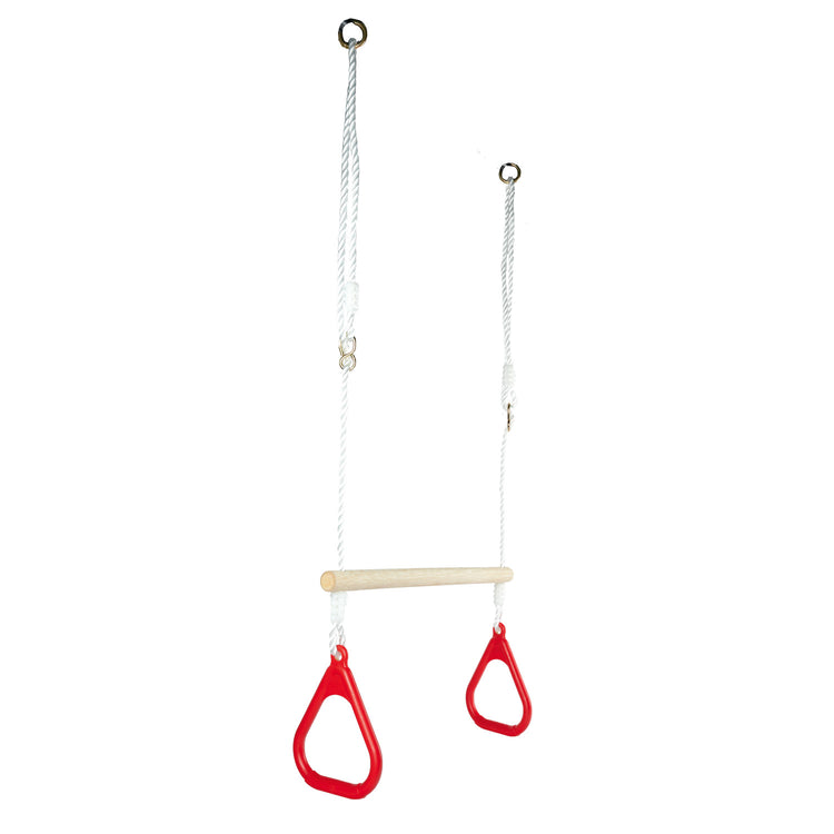 Simba houten turnringen outdoor set - verstelbare trapeze - eichhorn.