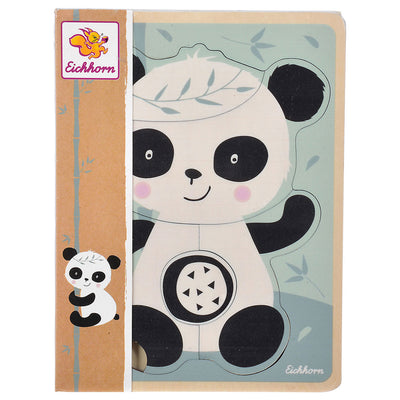 Eichhorn houten vormenpuzzel panda, 5st.