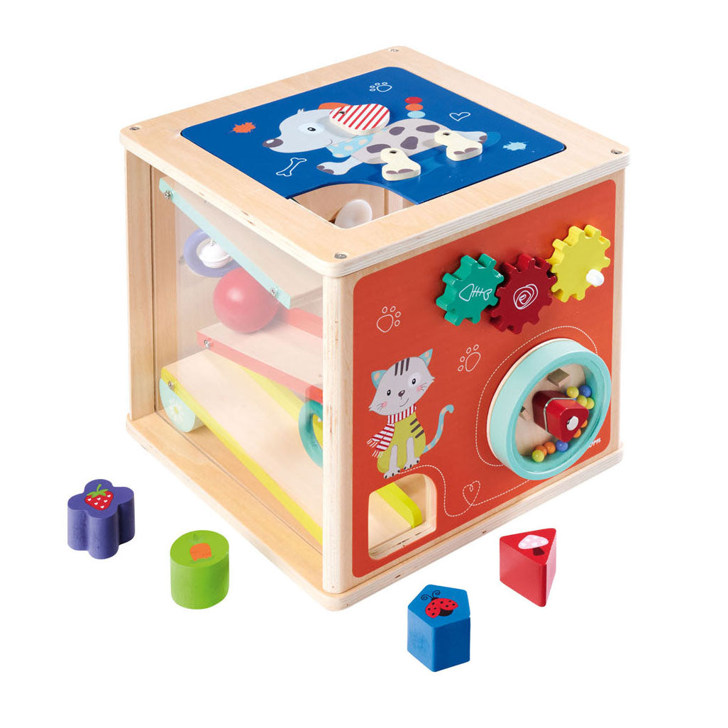 Caja de actividades de Eichhorn Houten con formas