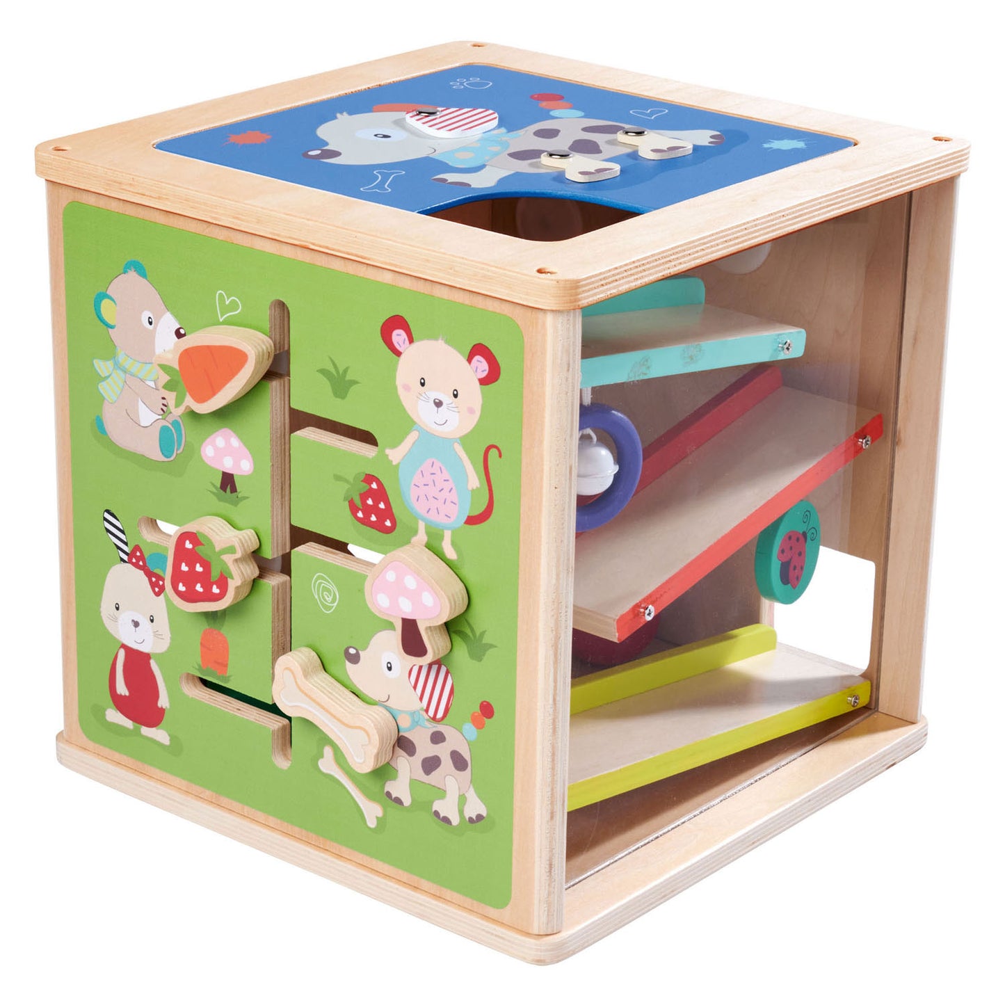 Caja de actividades de Eichhorn Houten con formas