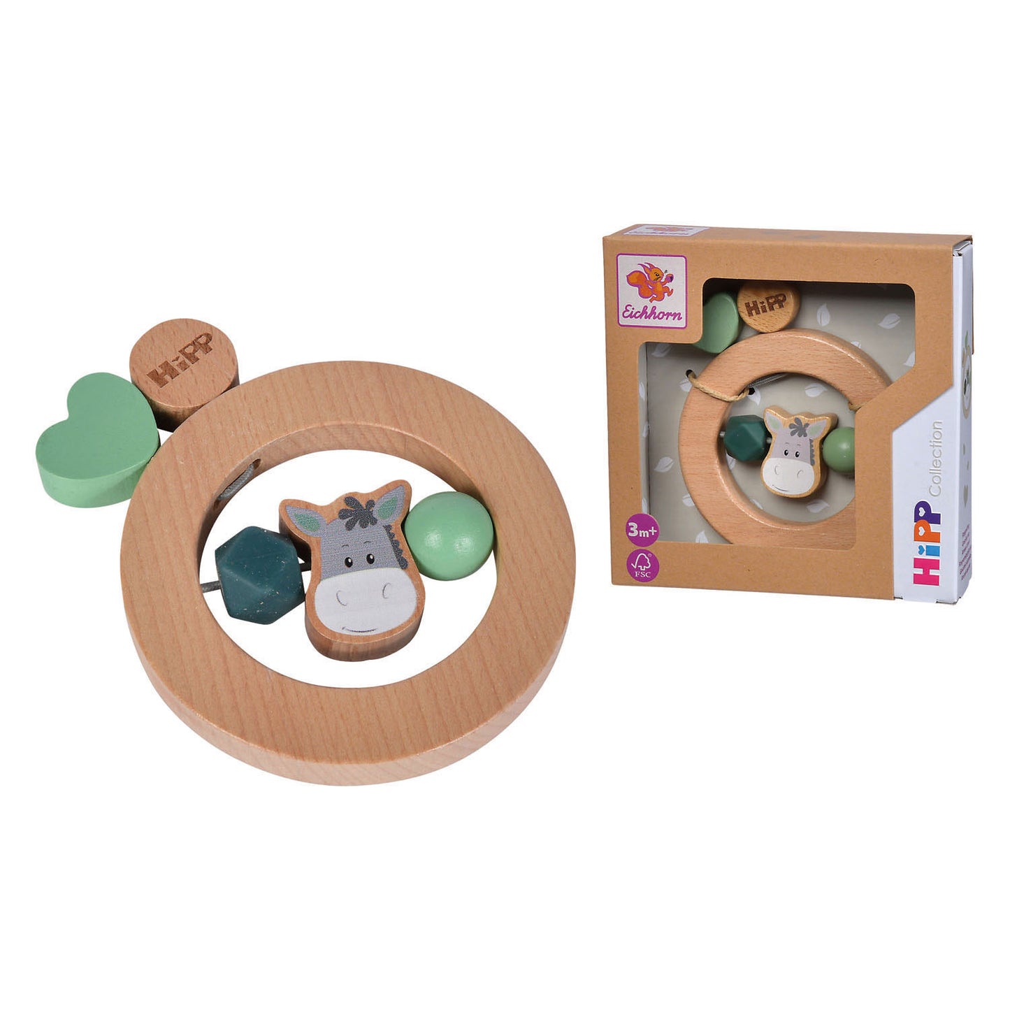 Eichhorn Baby Hipp Legno Grippring Ezel