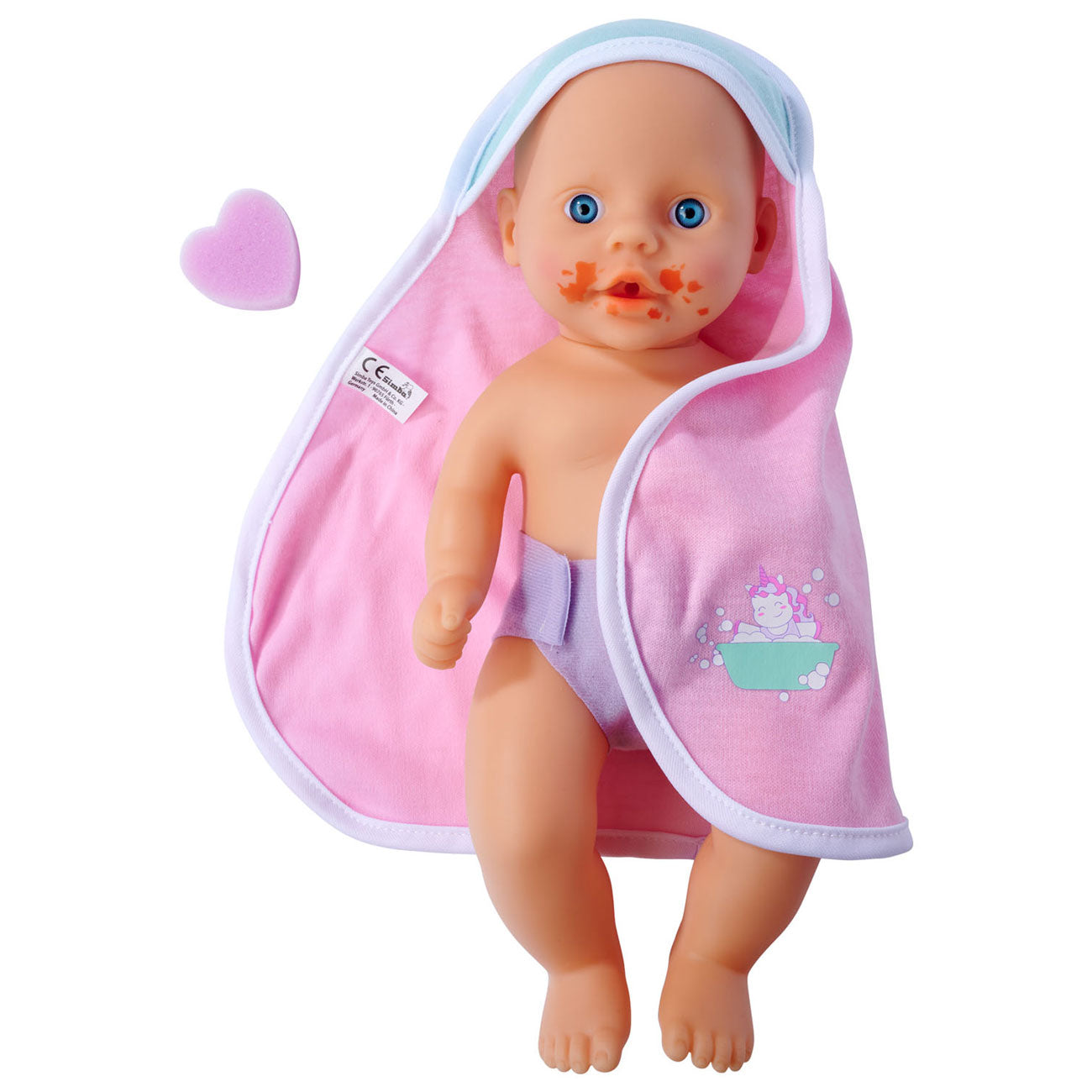 Baby Badpop recién nacido tiene que bañarse