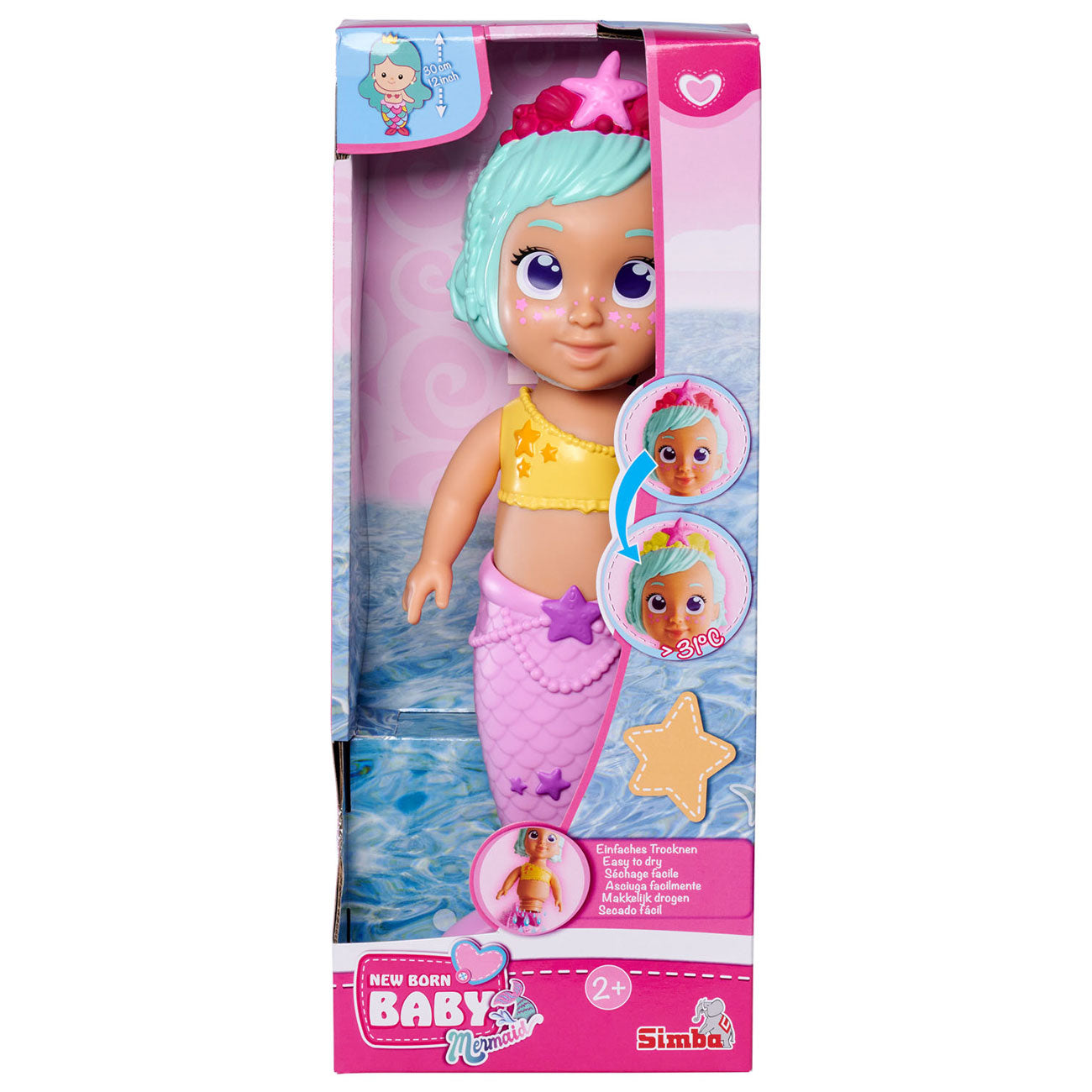 Badpop della sirena per bambini appena nato