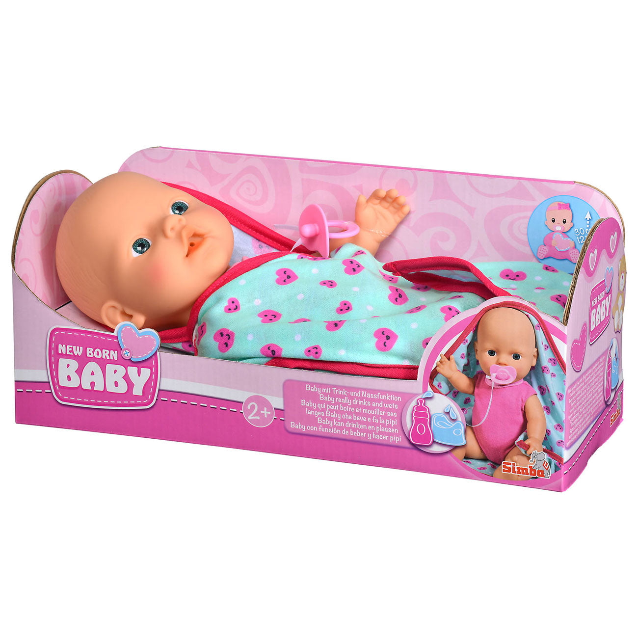 Bambola neonata con coperta di coccole