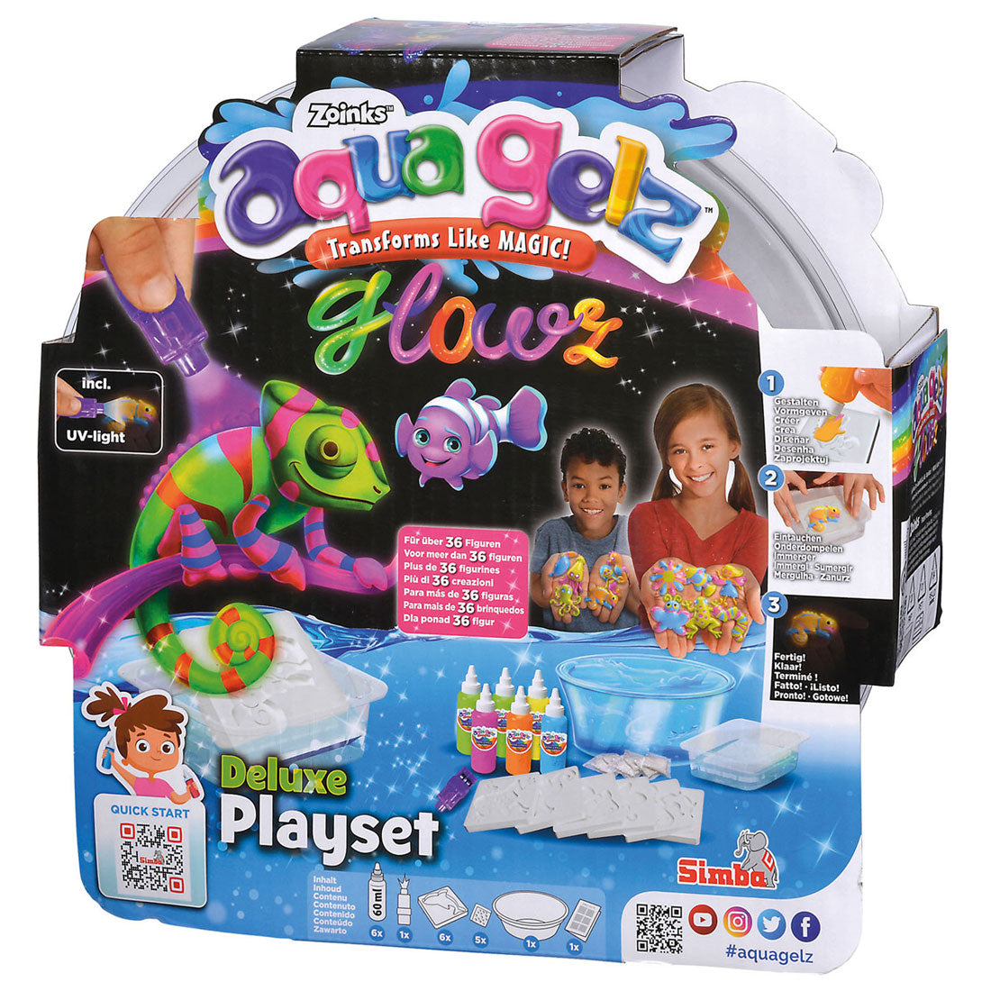 Aqua Gelz Deluxe Glow in the Dark Play Set