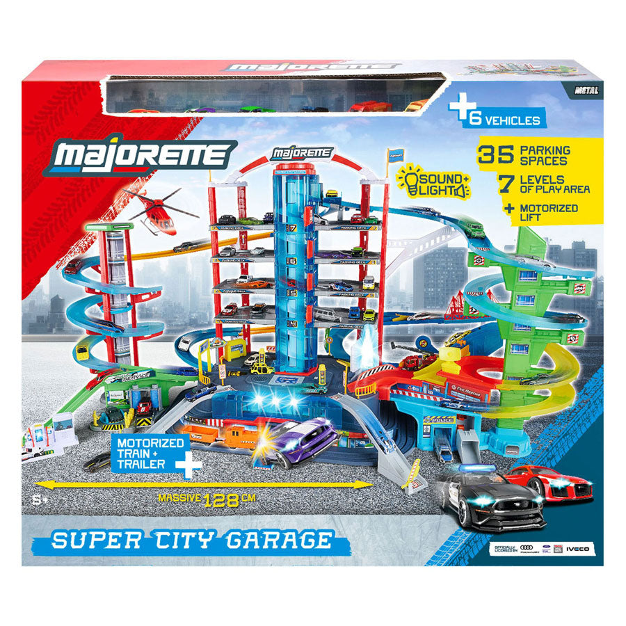 Garage super city Majorette - con 6 veicoli