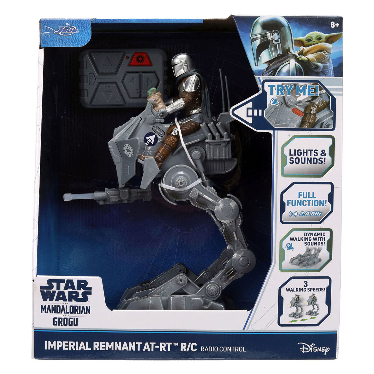 Jada giocattoli Jada Star Wars AT-RT controllato da RC con luce e suono - 29 cm