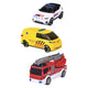 Juego de coches de juguete Dickie sos team - 3 piezas.
