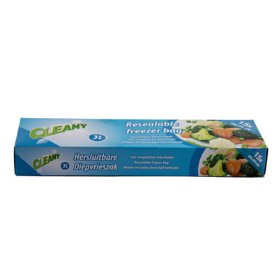 Bolsas para congelador Cleany 3ltr 15uds