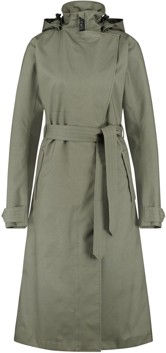 Agu trench coat impermeable largo urban outdoor mujer - verde - xs