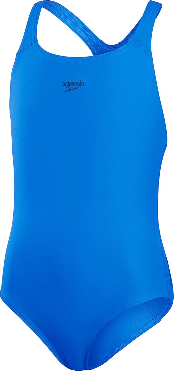 Speedo eco+ medalist traje de baño deportivo para niñas - azul