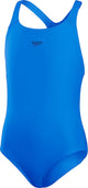 Speedo eco+ medalist traje de baño deportivo para niñas - azul