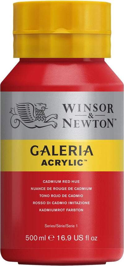 Winsor Newton Galeria acrilico 500ml tonalità rosso cadmio