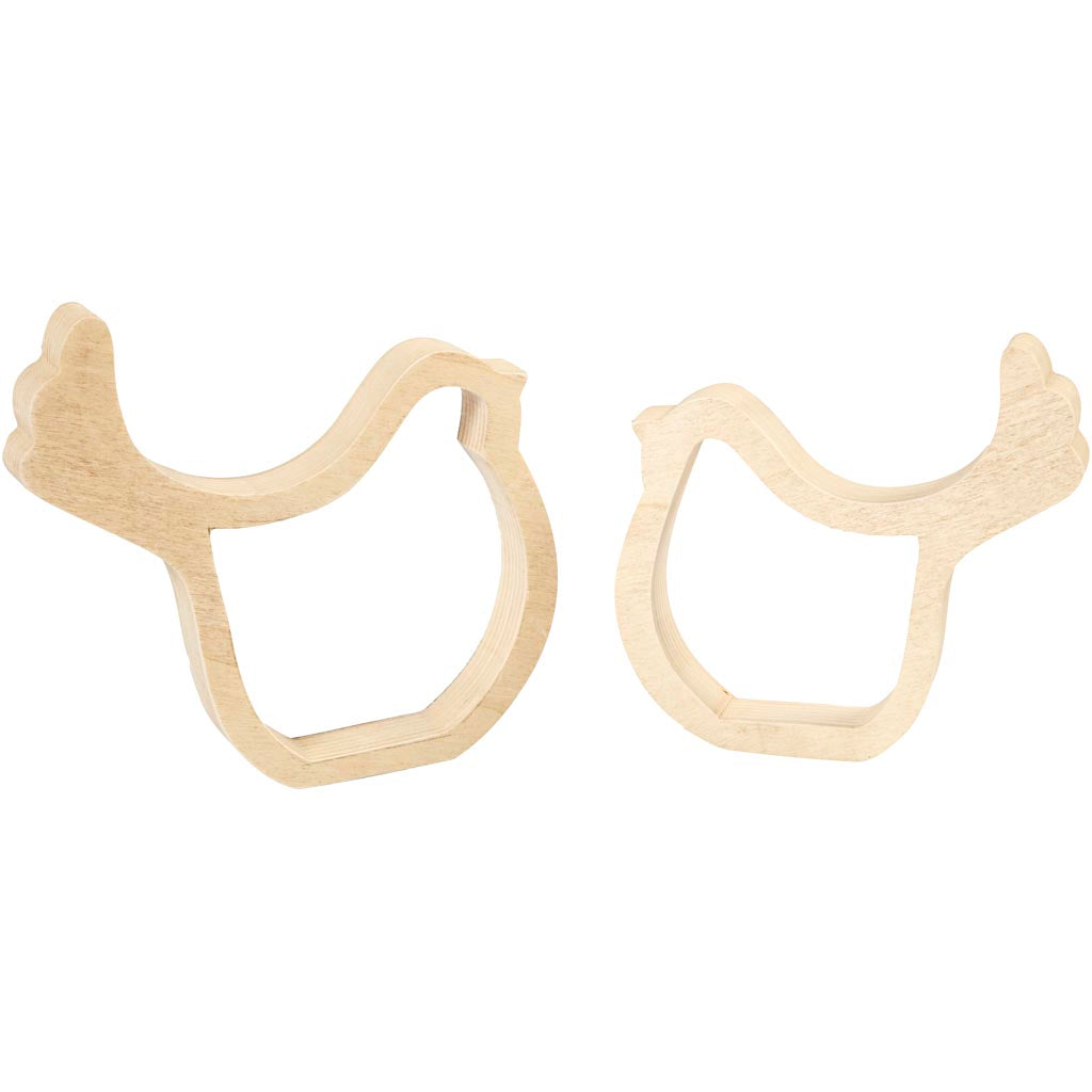 Galline Creative Company, h: 13 cm, p: 2 cm, l: 13 cm, 2 pezzi 1 scatola