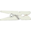 Mini mollette Creativ Company, L: 25 mm, L: 3 mm, bianco, 36 pezzi 1 scatola
