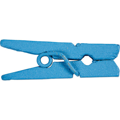 Creativ company mini pinzas para la ropa, largo: 25 mm, ancho: 3 mm, azul, 36 piezas 1 caja