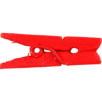 Creativ company mini pinzas para la ropa, largo: 25 mm, ancho: 3 mm, rojo, 36 piezas 1 caja