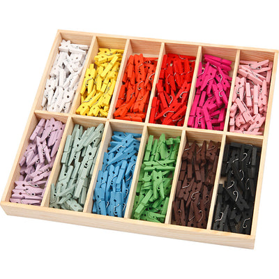 Pioli mini vestiti colorati, 12x24st.