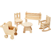 Mini mobili Creative Company, h: 5,8-10,5 cm, 50 pezzi 1 scatola - afbeelding 1