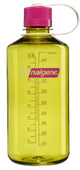 Nalgene - botella de boca estrecha - botella para beber - botella de agua - 1000 ml - sin bpa - sustento - escarola con morado fucsia nuevo
