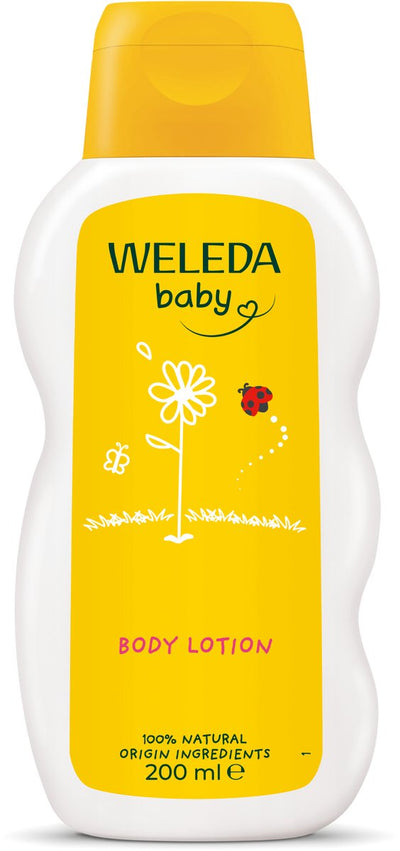 Weleda baby calendula bodylotion - calendula kamille - voorkomt uitdroging - houdt de huid zacht en soepel - 100% natuurlijke ingrediënten - 200ml