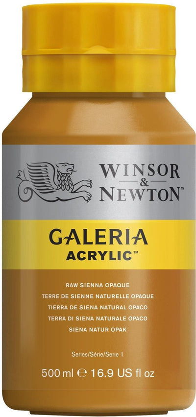 Winsor newton galeria acrilico 500ml siena crudo opaq