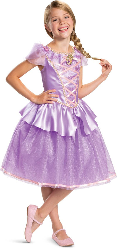 Costume travestimento rapunzel deluxe m (7-8)