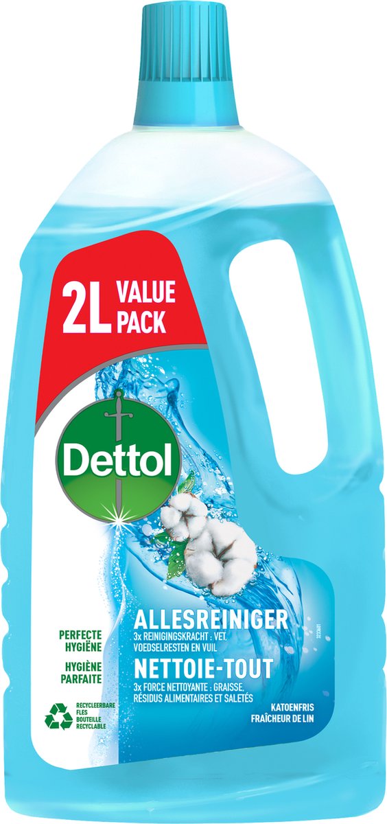 Dettol - detergente multiuso - cotone fresco - igiene perfetta - 2l