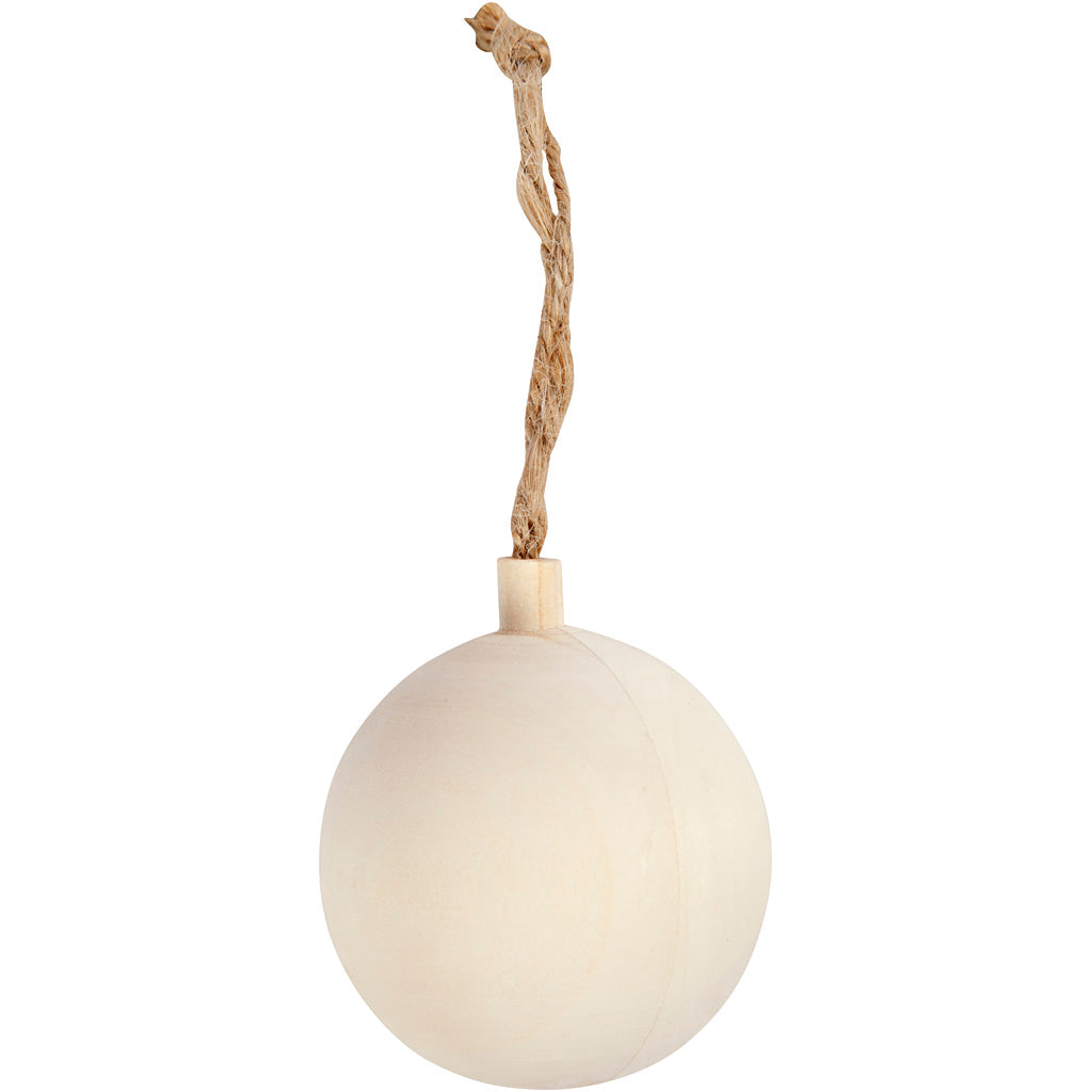 Madera colgante de Navidad de Navidad, 5,5 cm