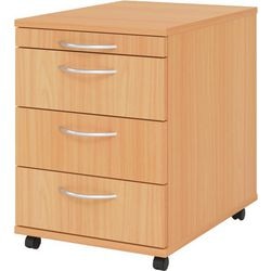 Bach mobile cassettiera martellatrice 1606 bo melaminico 428x800x760mm 4 cassetti faggio