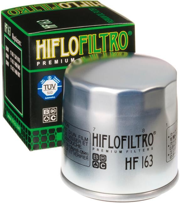 Filtro dell'olio Hiflofiltro HF-163 Silver