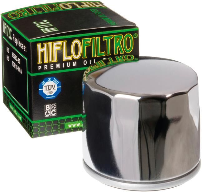 Filtro dell'olio Hiflofiltro HF-172C Chrome