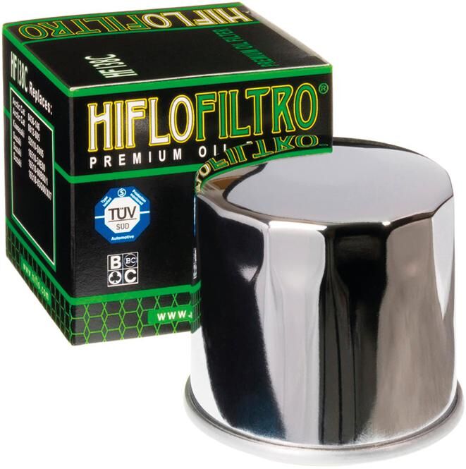 Hiflofiltro ölfilter oil filter hf-138c chrome