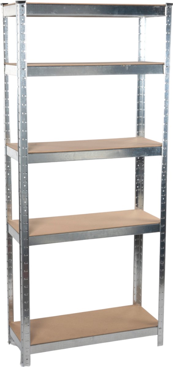 Scaffale Kinzo - scaffale con 5 ripiani - scaffale 172 x 75 x 30 cm - scaffale max. 750 chili - montaggio senza viti - scaffale in diverse configurazioni - MDF