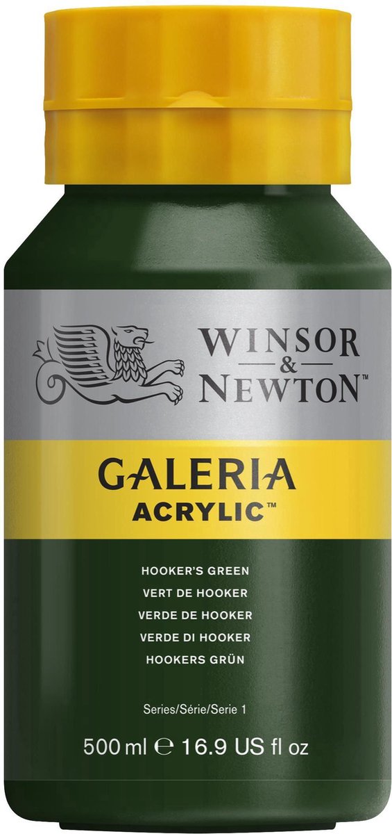 Winsor Newton Galeria Acrílico 500ml Verde Hooker
