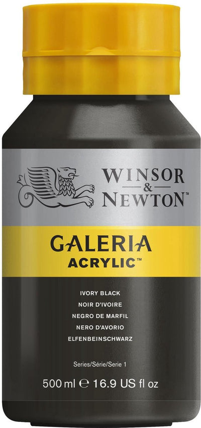 Winsor Newton Galeria acrilico 500 ml nero avorio