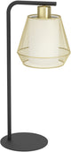 Eglo ciudadela tafellamp - e27 - 50 cm - zwart|goud|wit - staal|textiel