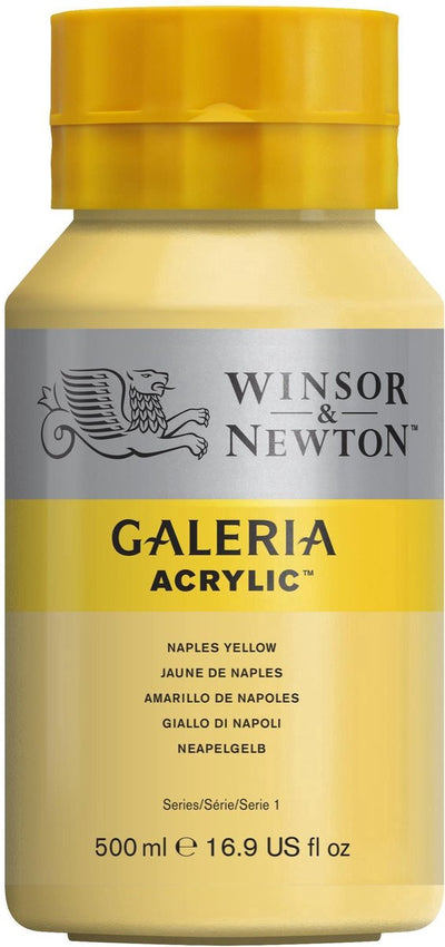Winsor Newton Galeria Acrylic 500ml Naples Yellow