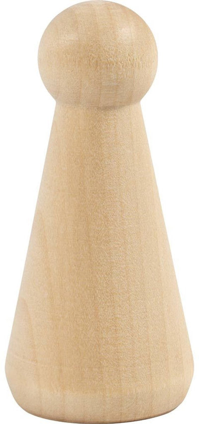 Figura in legno Creativ Company, a forma di cono, h: 8 cm, 3 pezzi 1 scatola
