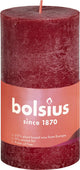 Candela a colonna rustica Bolsius 100 50 rosso