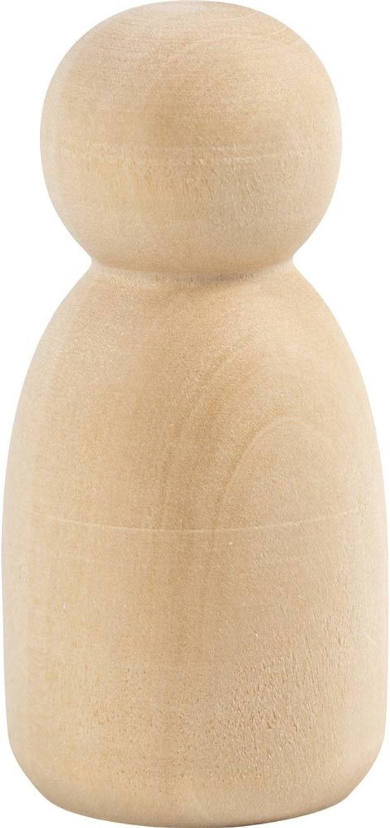 Figura in legno Creativ Company, ovale, h: 6 cm, 5 pezzi 1 scatola