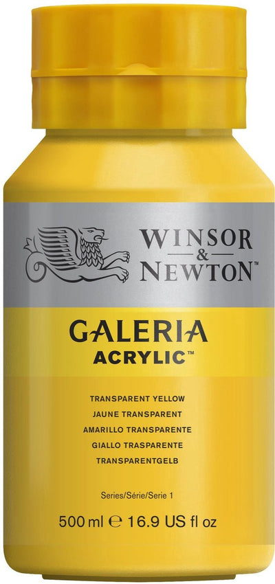 Winsor Newton Galeria acrilico 500ml giallo trasparente