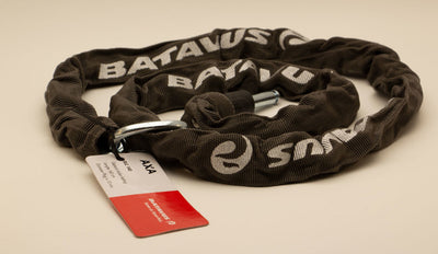 Lucchetto Batavus appeso rlc140 grigio con logo btvs