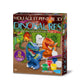 4 m de yeso y pintura de dinosaurios 3d