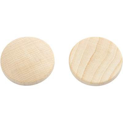 Botones de madera Creativ company, d 25 mm, espesor 5 mm, 15 piezas 1 caja