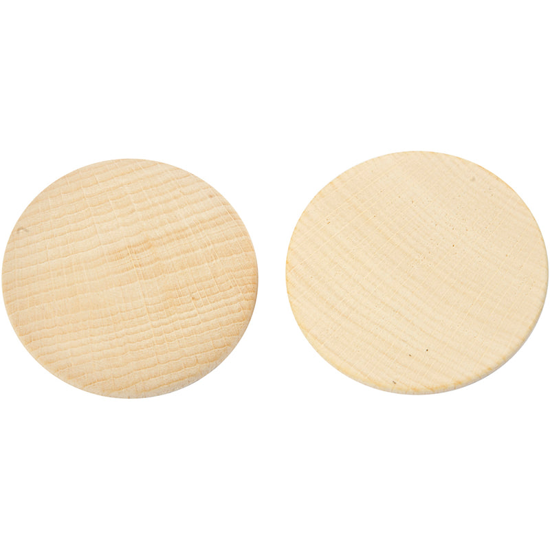 Botones de madera Creativ company, d 50 mm, espesor 10 mm, 50 piezas 1 caja