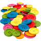 Creativ company https: www.cchobby.nl houten-knopen-d-25-40-mm-2-4-gaten-diverse-kleuren-144-stuk-1-doos
