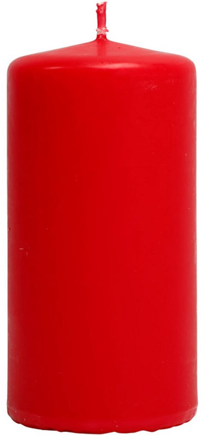 Creativ company kaars 10 cm rood 6 stuks