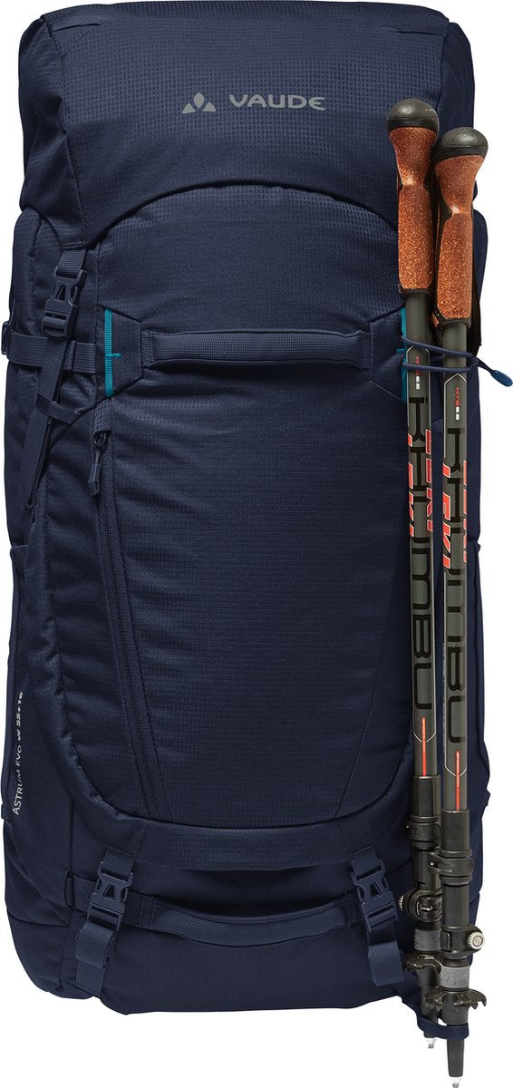 Vaude trekkingrugzak toeristische rugzak women's astrum evo 55 + 10 eclipse donkerblauw