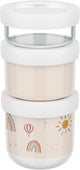 Mepal mio snack box stack 3 pezzi - 550 ml - impila quanto ti serve - adatto al microonde e alla lavastoviglie - sunshine rainbow
